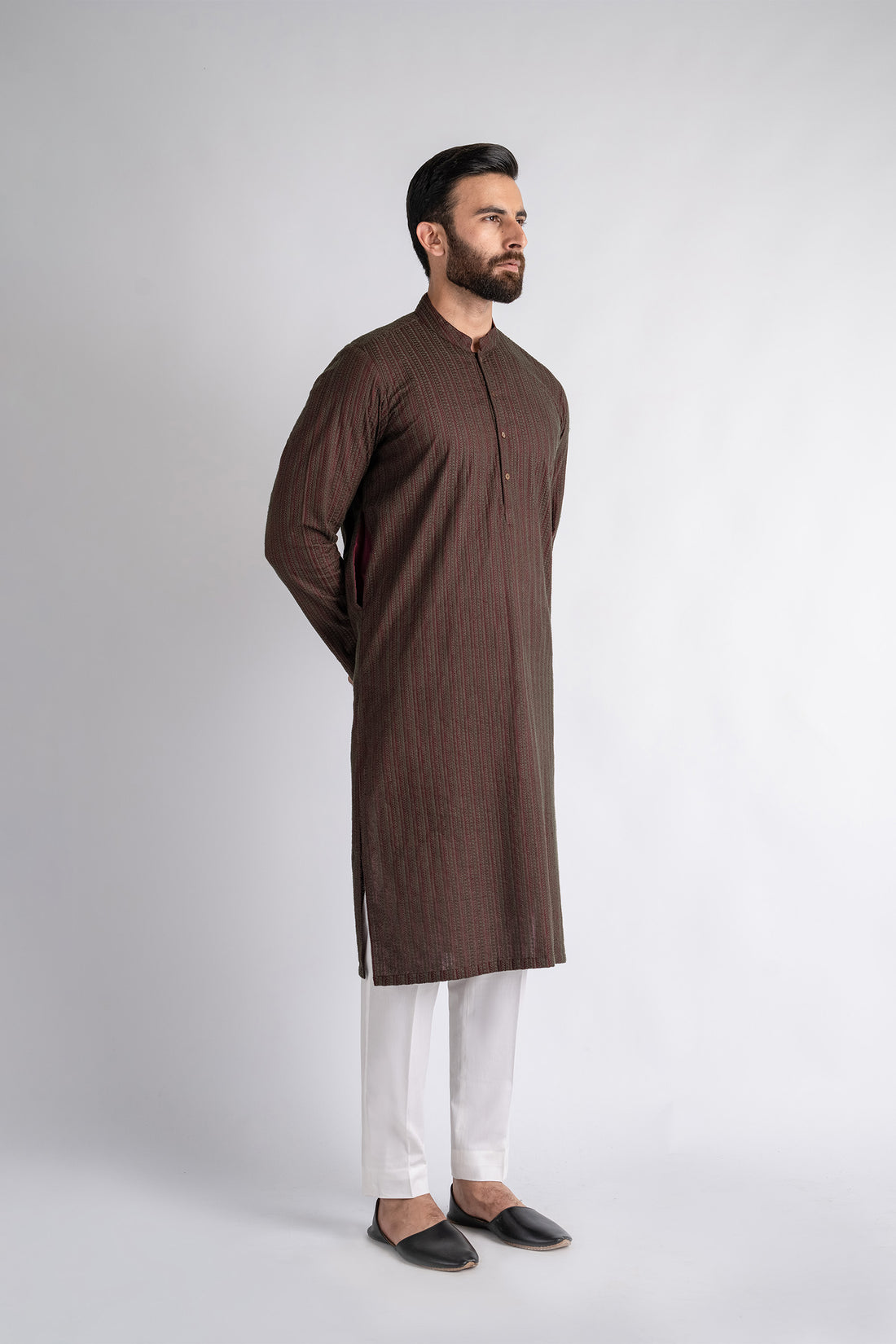 EMBROIDERED-KURTA-MAROON