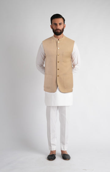 PASHMINA-WAISTCOAT-L-BROWN