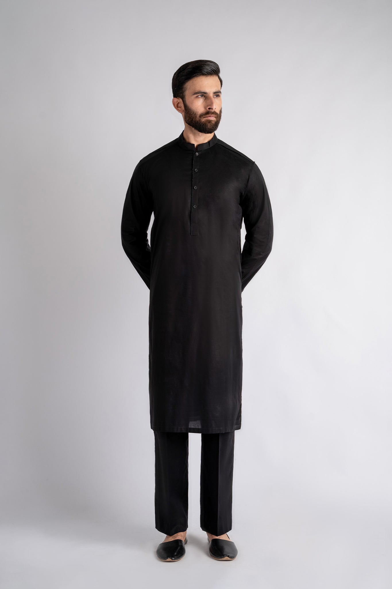 KURTA-TROUSER-BLACK