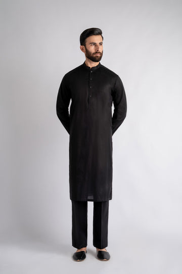 KURTA-TROUSER-BLACK