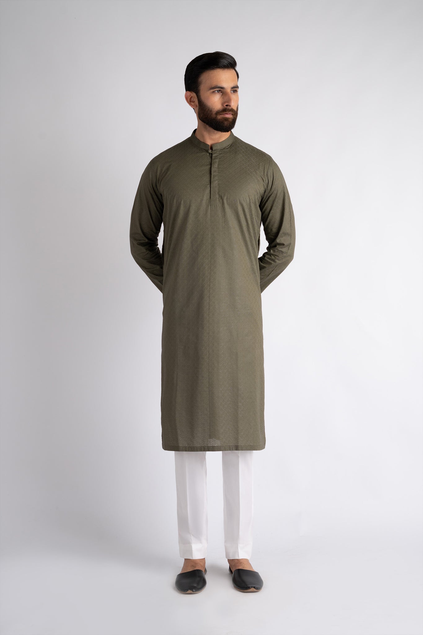 EMBROIDERED-KURTA-GREEN