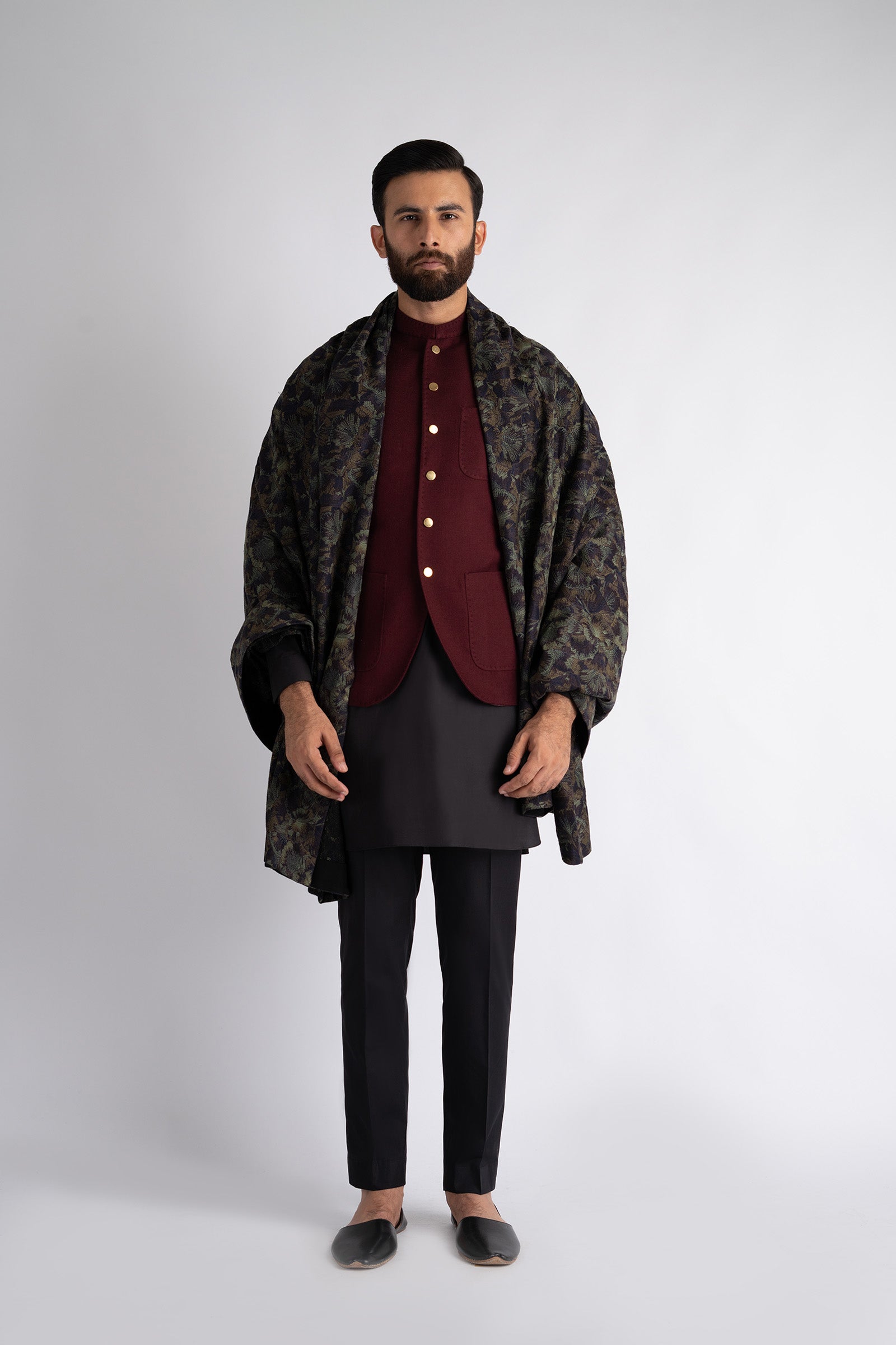 best embriodered shawl for men