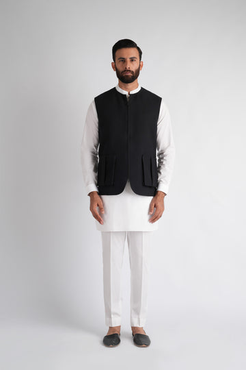 HANDLOOMED-WAISTCOAT-BLACK