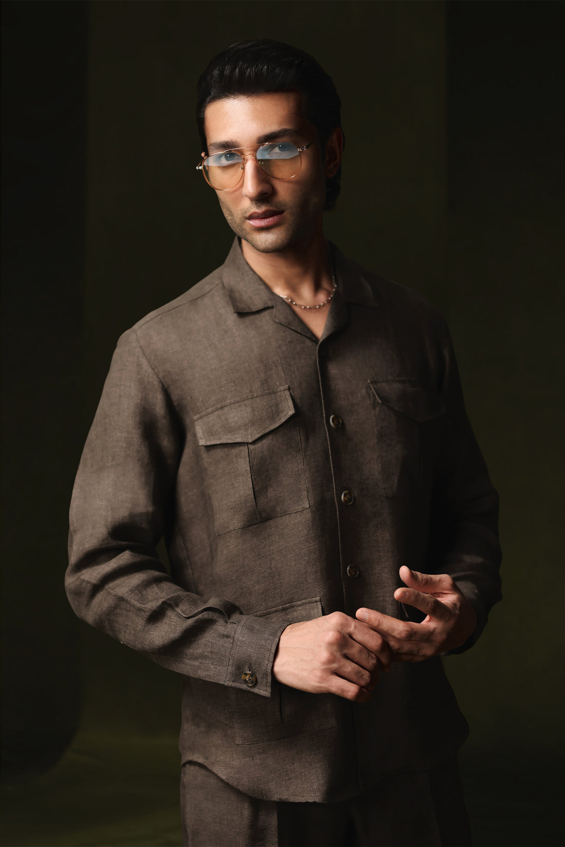 CUBAN-SUIT-CHOCOLATE-BROWN