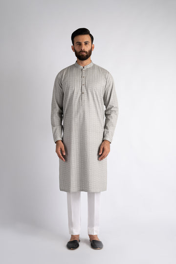 EMBROIDERED-KURTA-SILVR-GR