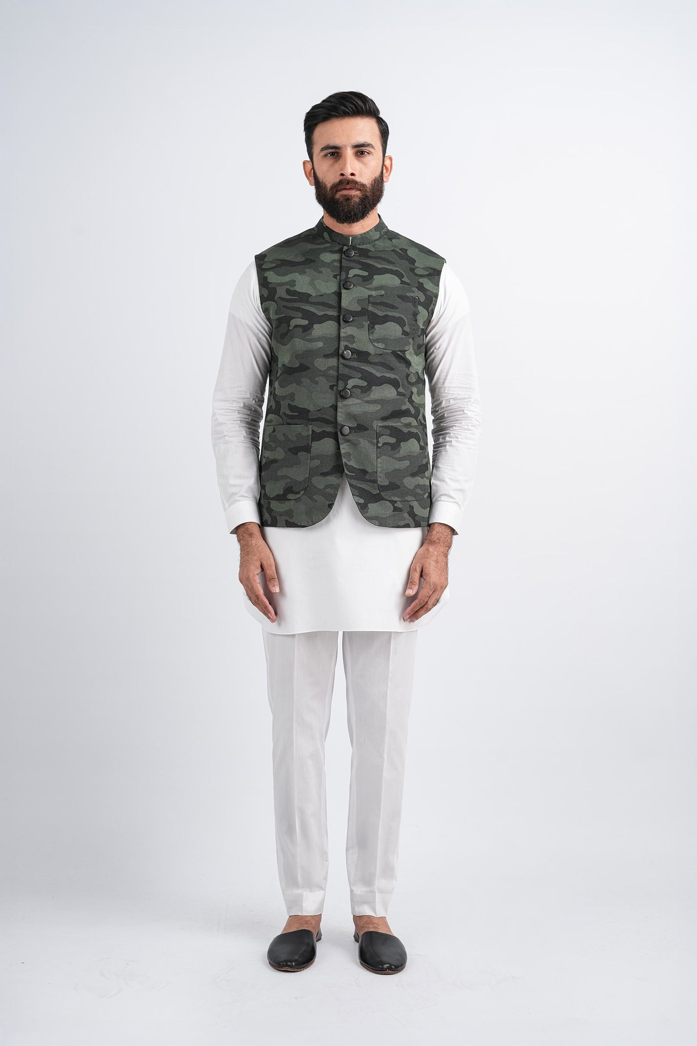 JACQUARD-WAISTCOAT-GREEN