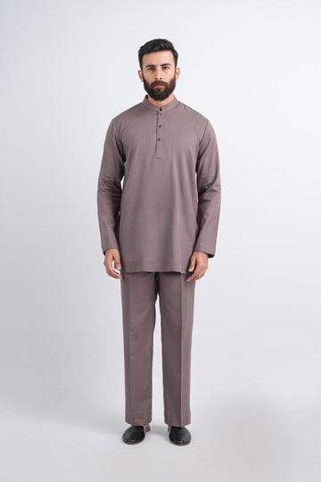 KURTA-TROUSER-BROWN