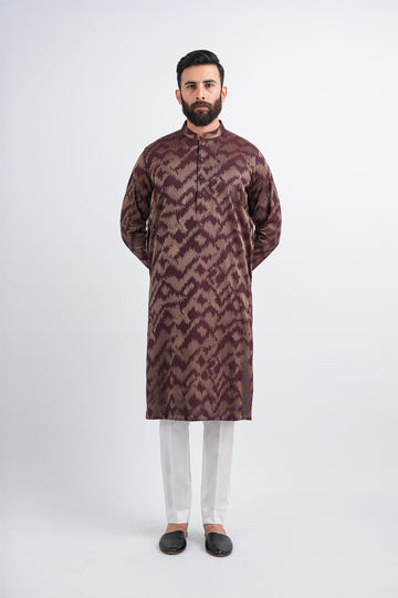 EMBROIDERED-KURTA-MARN-GLD