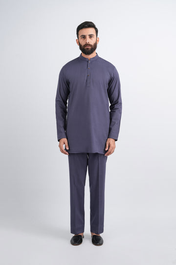 KURTA-TROUSER-BLUE