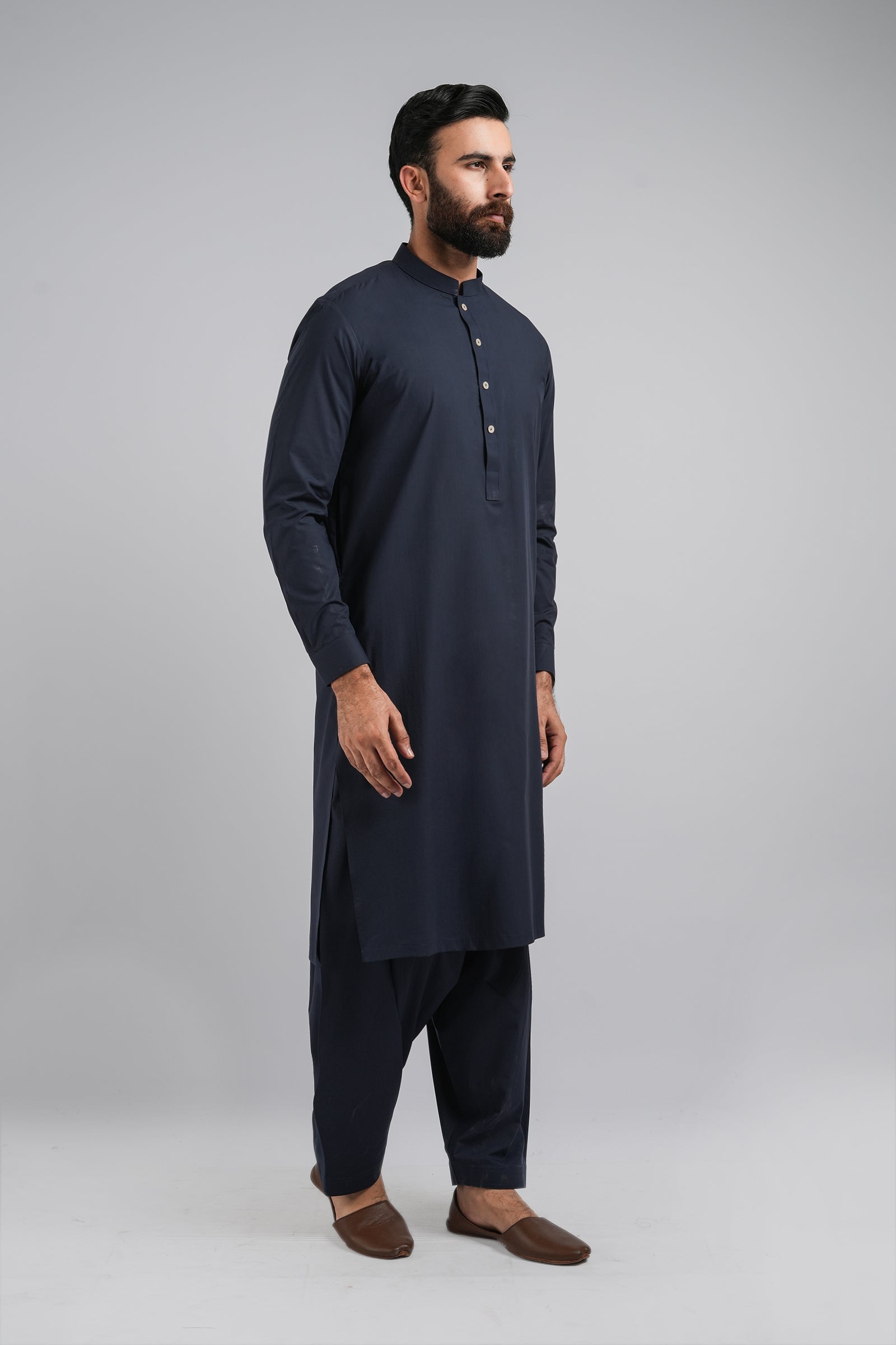 SHALWAR-KAMEEZ-NAVY-BLUE SHALWAR KAMEEZ