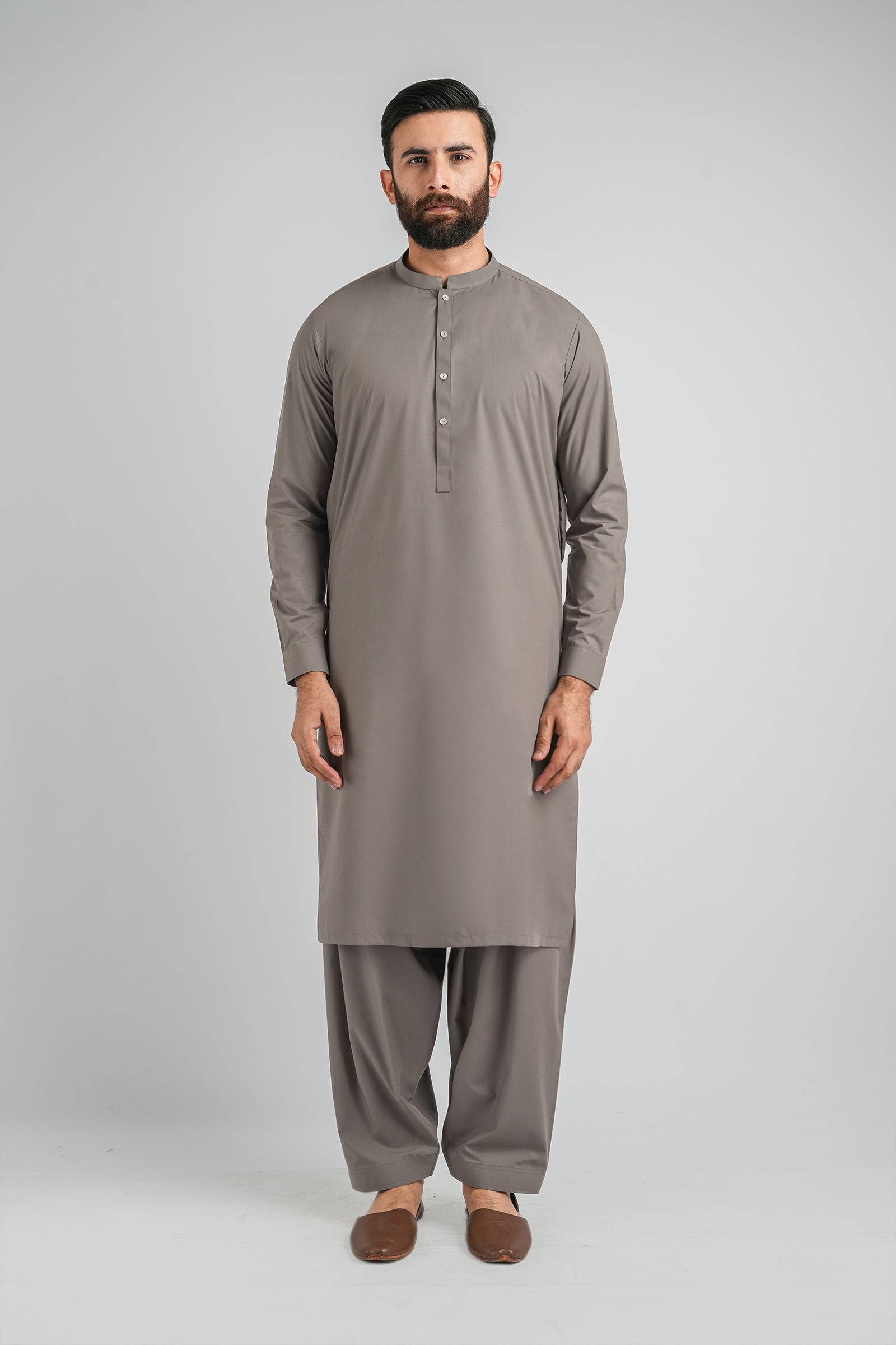 SHALWAR-KAMEEZ-GREY - shop at Bareezeman