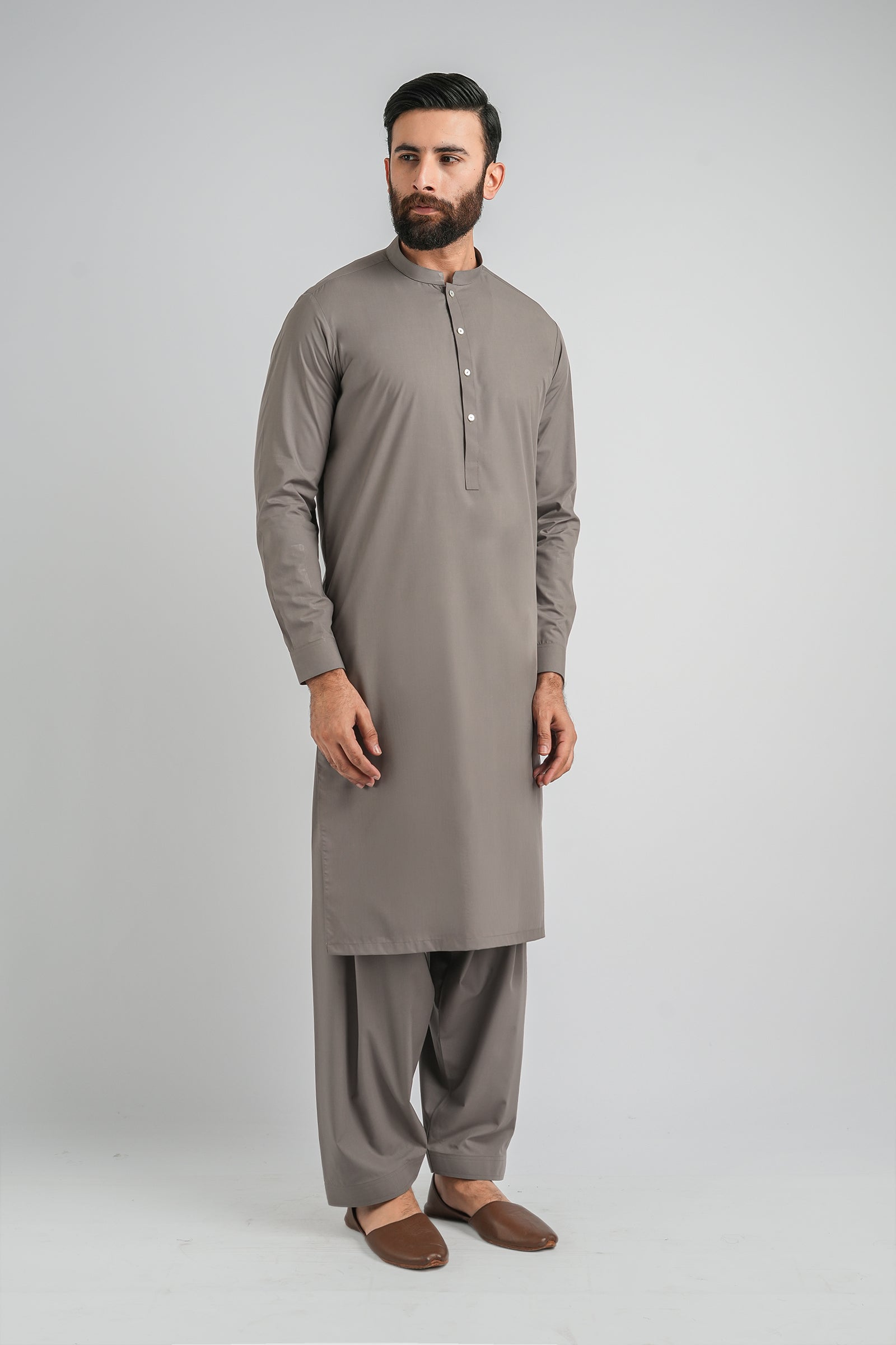 SHALWAR-KAMEEZ-GREY - shop at Bareezeman