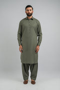 SHALWAR-KAMEEZ-GREEN SHALWAR KAMEEZ
