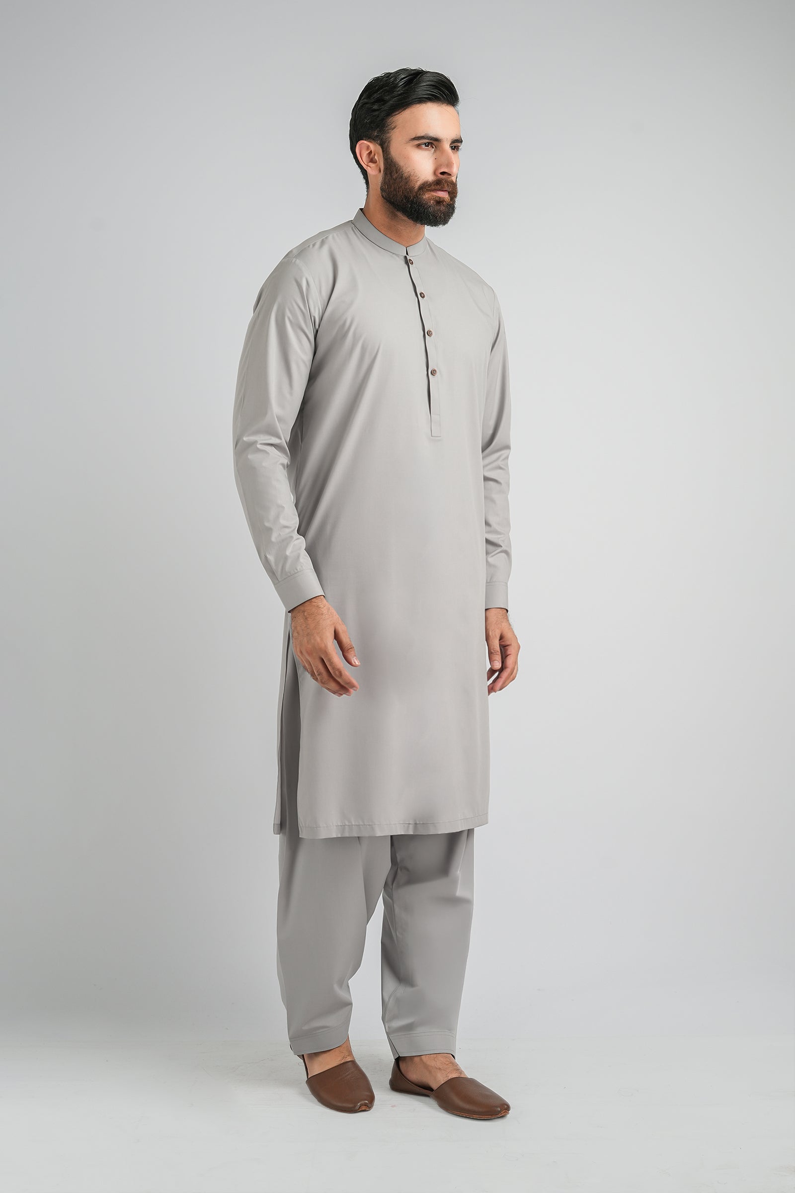 SHALWAR-KAMEEZ-L-GREY SHALWAR KAMEEZ