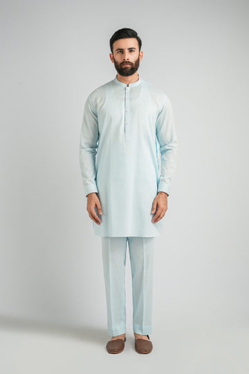KURTA-TROUSER-L-BLUE