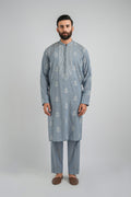EMBROIDERED-KURTA-TROUSER-SKY-BLUE KURTA TROUSER
