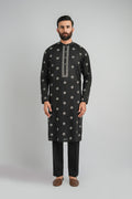 EMBROIDERED-KURTA-TROUSER-BLACK KURTA TROUSER