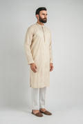 EMBROIDERED-KURTA-CREAM EMBROIDERED KURTA