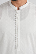 EMBROIDERED-KURTA-WHITE - shop at Bareezeman