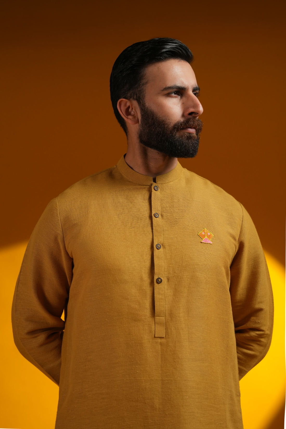BASANT-KURTA-TROUSER-YELLOW