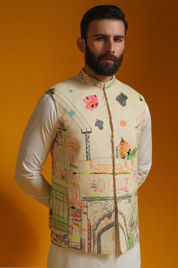 HANDLOOMED-WAISTCOAT-OFF-WHITE