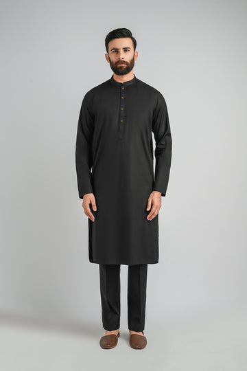 LONG-KURTA-TROUSER-BLACK KURTA TROUSER