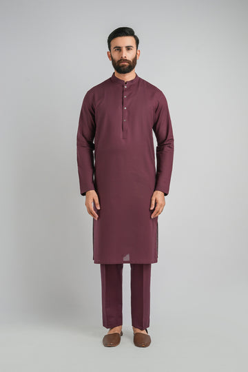 LONG-KURTA-TROUSER-MAROON