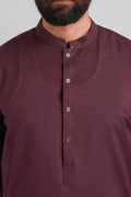 LONG-KURTA-TROUSER-MAROON KURTA TROUSER