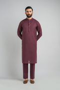 LONG-KURTA-TROUSER-MAROON - shop at Bareezeman