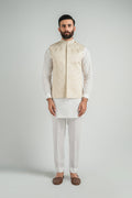 EMBROIDERED-WAISTCOAT-O-WHITE - shop at Bareezeman