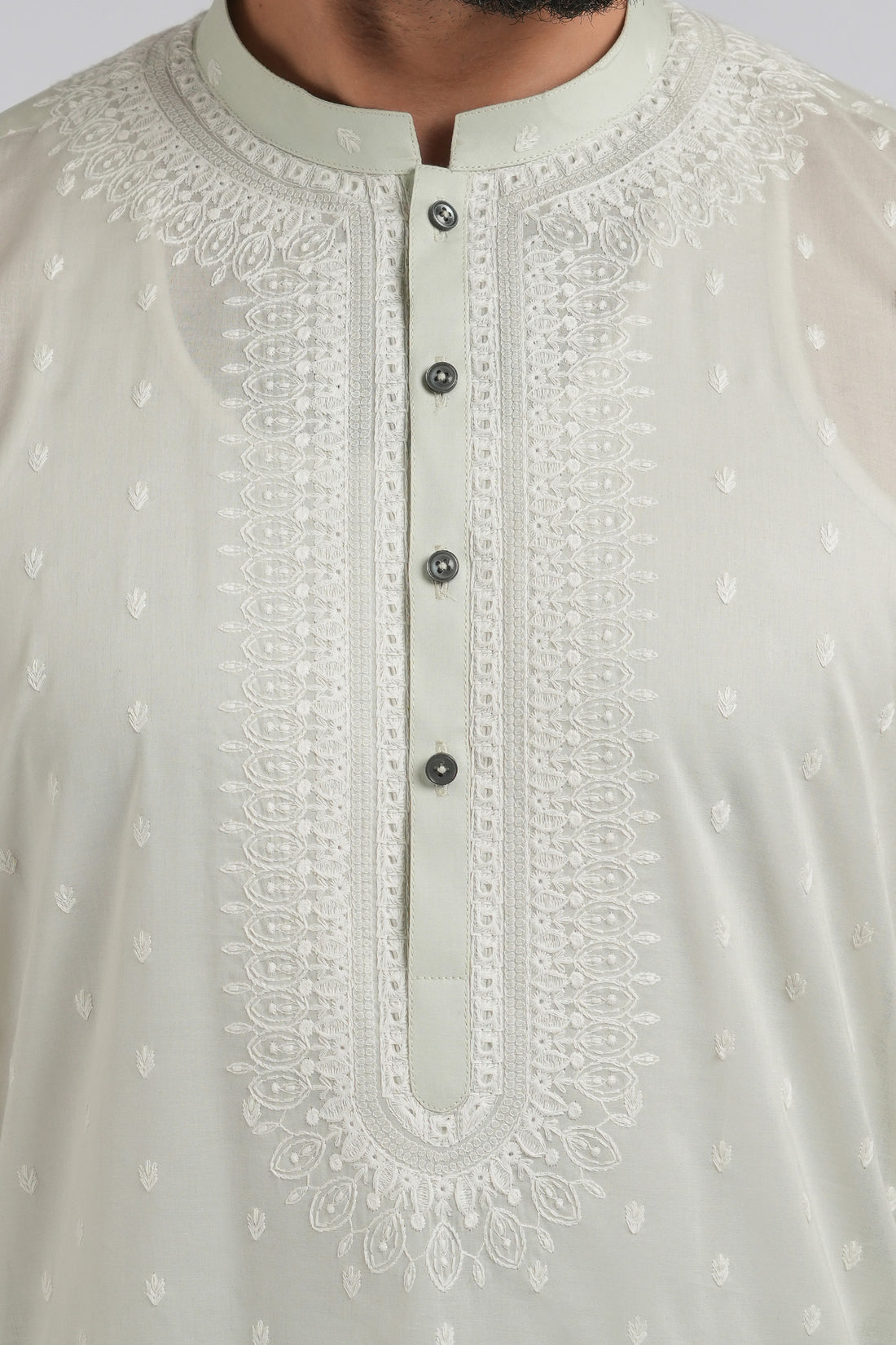 EMBROIDERED-KURTA-TROUSER-MINT KURTA TROUSER