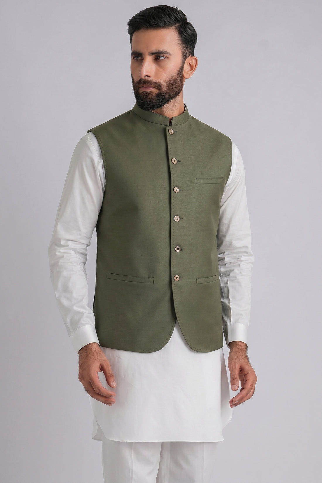 COTTON-WAISTCOAT-GREEN
