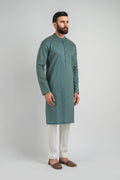 EMBROIDERED-KURTA-BLU EMBROIDERED KURTA