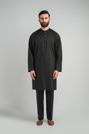KURTA-TROUSER-BLACK