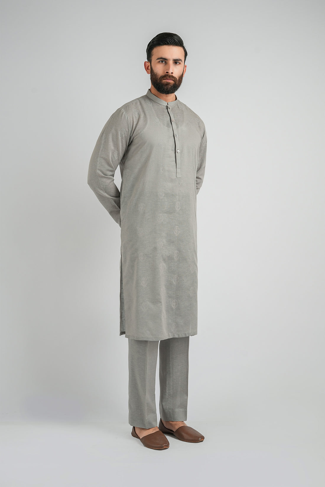 EMBROIDERED-KURTA-L-GREY