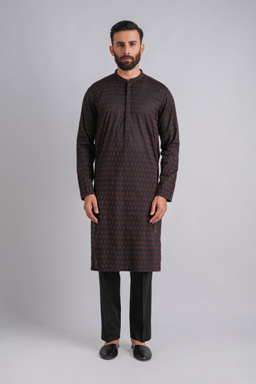 EMBROIDERED-KURTA-TROUSER-BLACK
