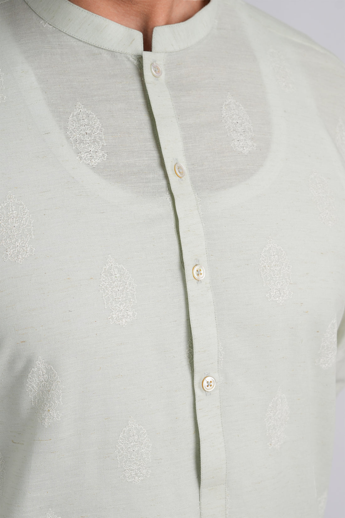 EMBROIDERED-KURTA-TROUSER-CREAM