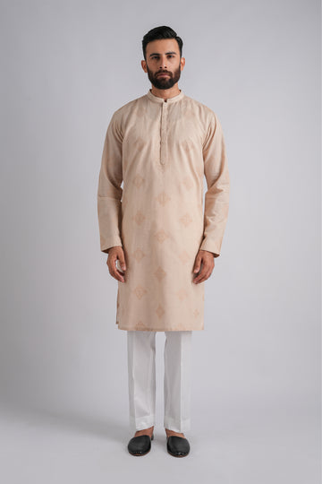 EMBROIDERED-KURTA-WOOD-ASH