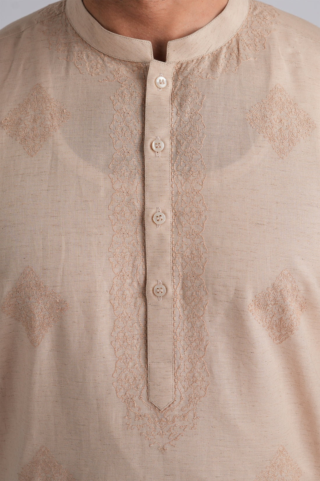 EMBROIDERED-KURTA-WOOD-ASH
