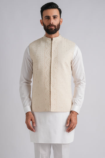 Embroidered-Waistcoat-O-White