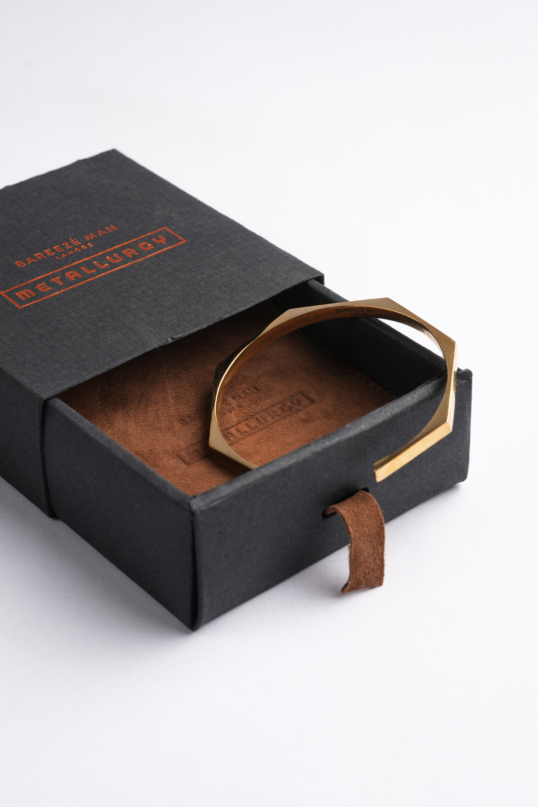 Geometric-Cuff Top-Brass