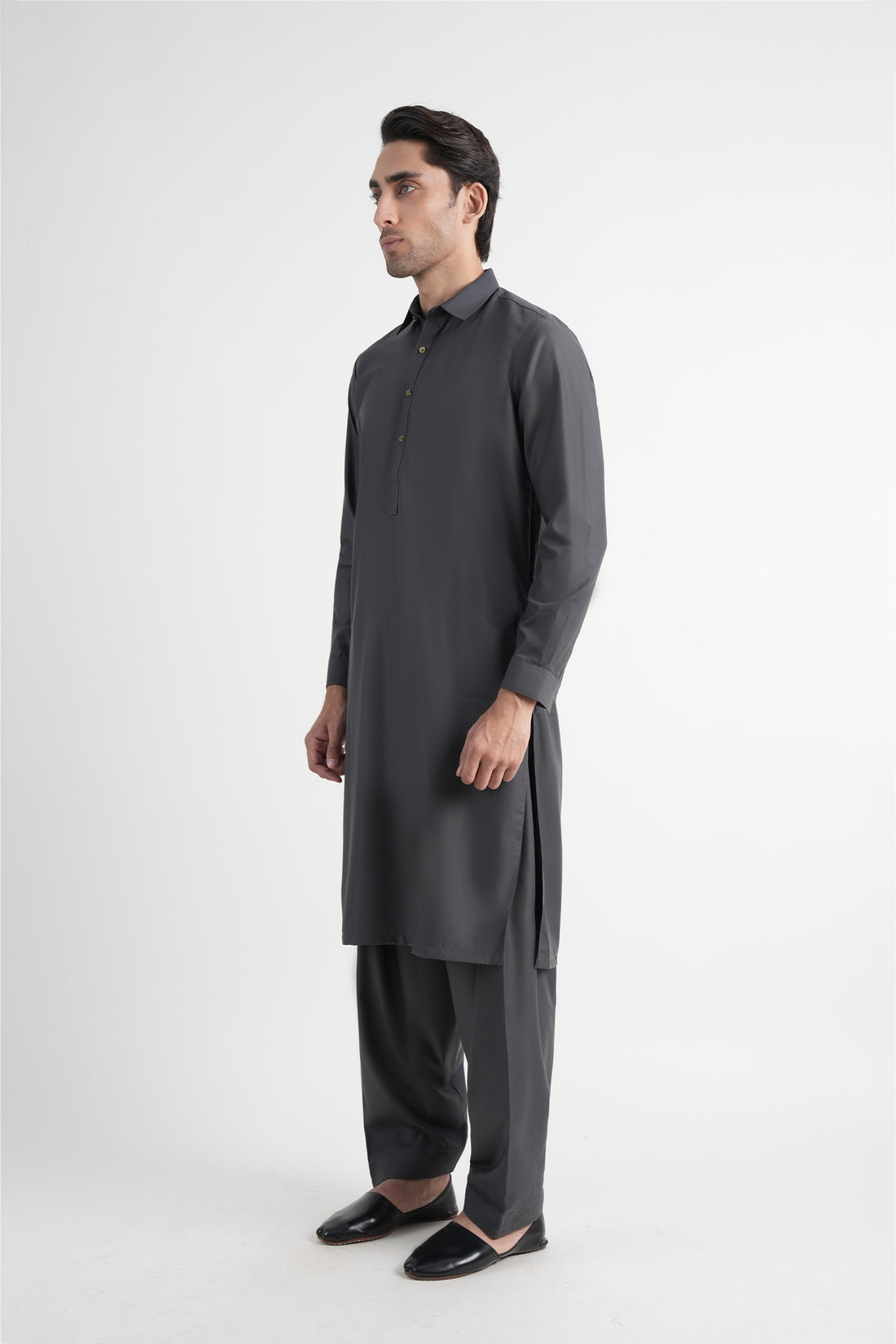 Tropical  Shalwar Kameez Grey
