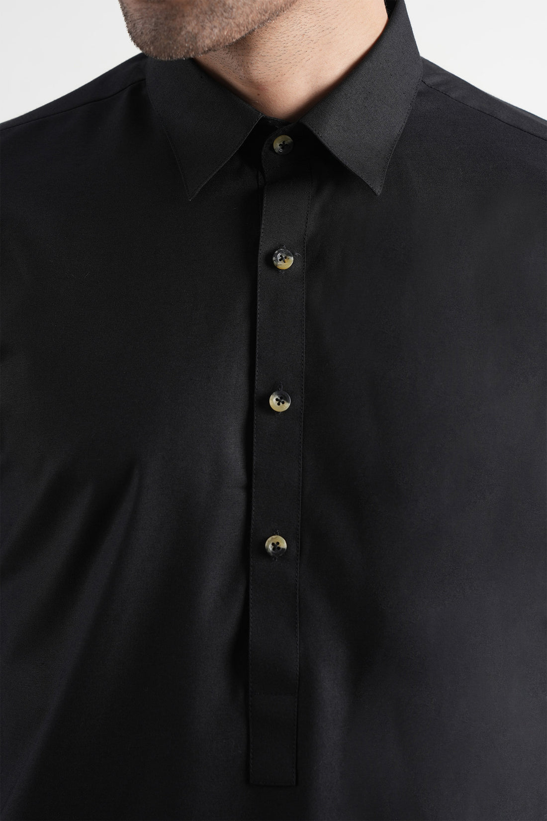 Crystal Karandi Shalwar Kameez Black