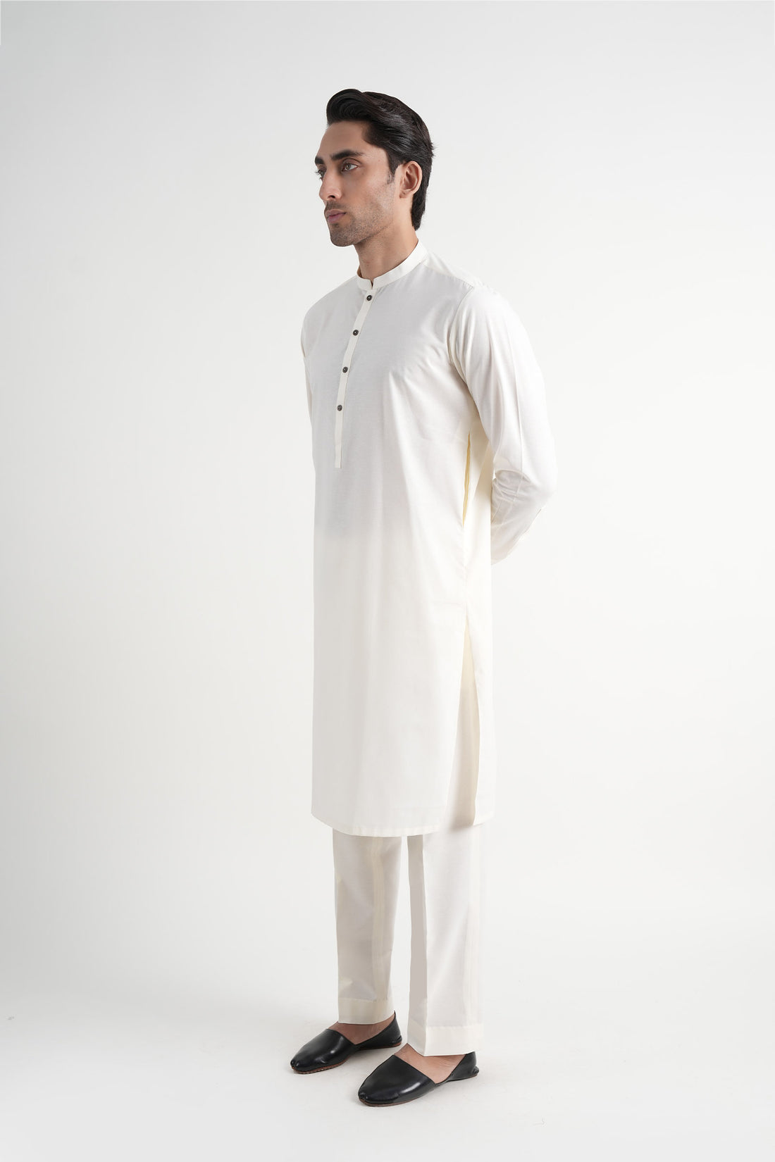 Crystal Karandi Kurta Trouser Off White