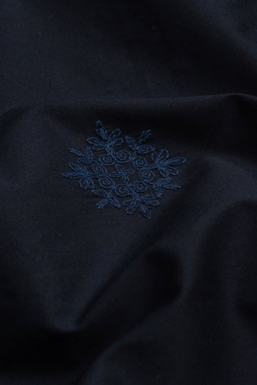Embroidered Navy Blue