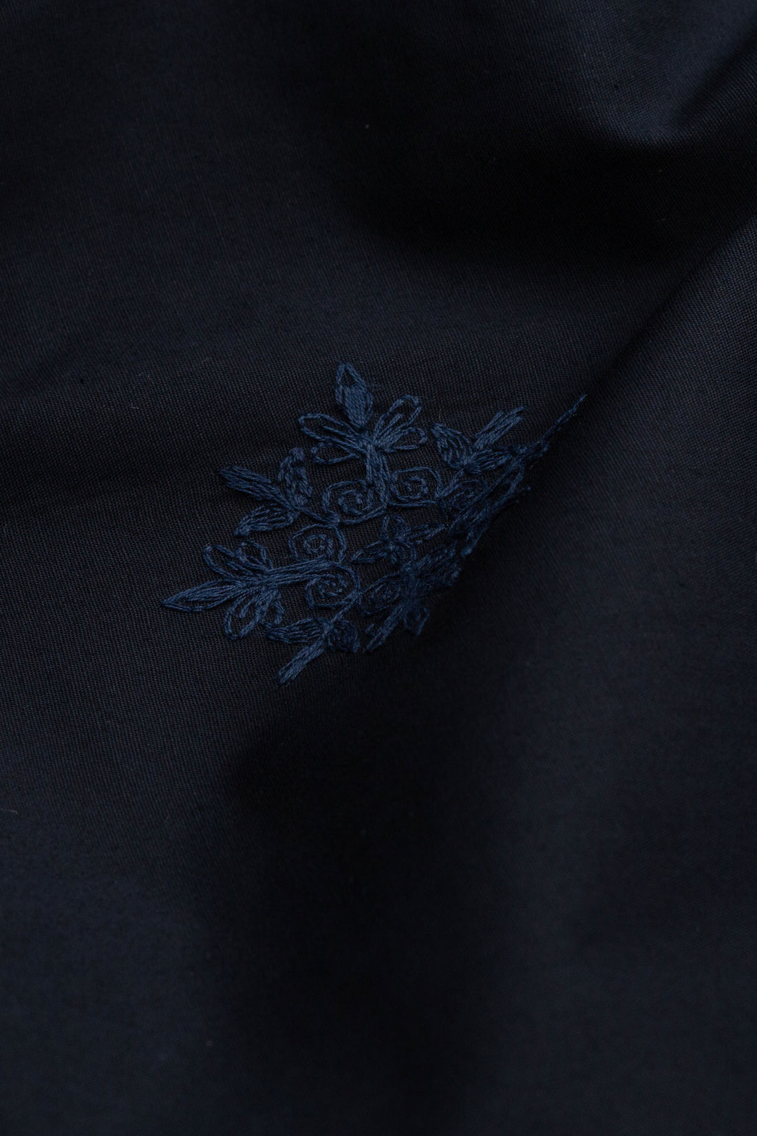Embroidered Navy Blue