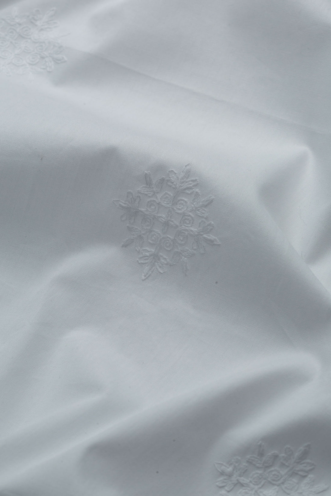 Embroidered White