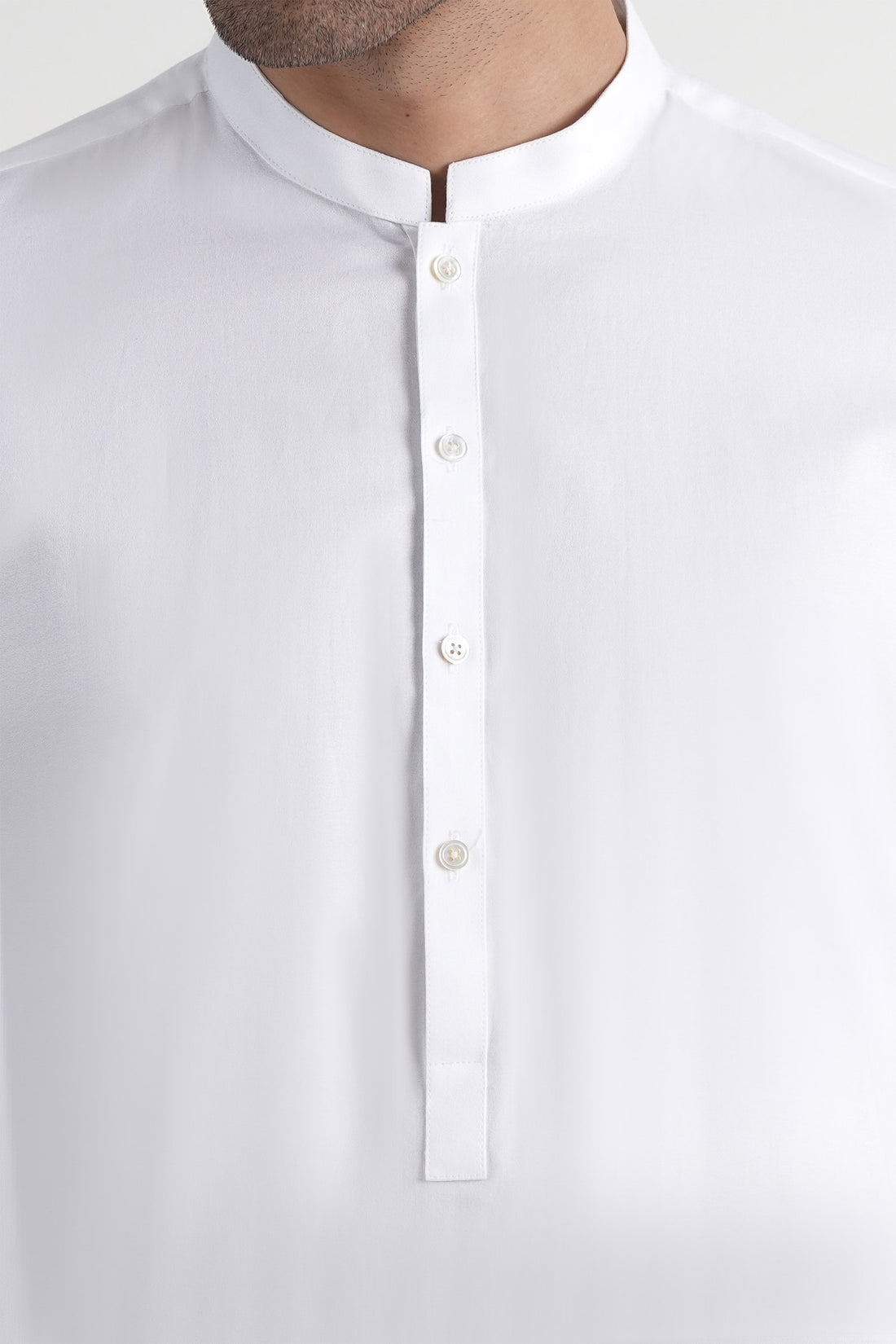 Crepe Cotton Shalwar Kameez White