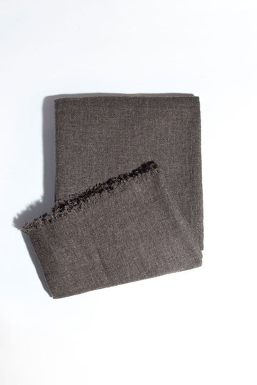 Yak Wool Shawl Dark Brown