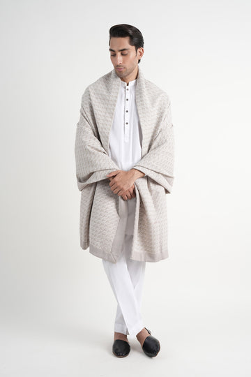 Embroidered Pashmina Tea Pink